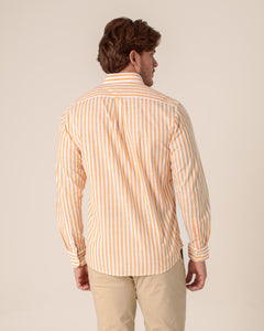 CARVEN CAMISA M/L HOMBRE NARANJA CVK04143OR