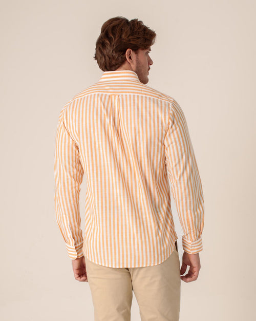 CARVEN CAMISA M/L HOMBRE NARANJA CVK04143OR