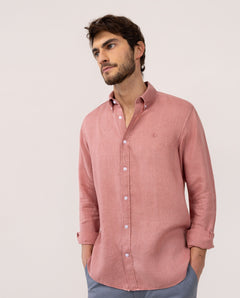 Camisa Lino EL GANSO HOMBRE ROJO