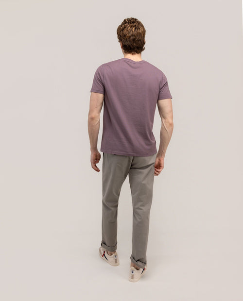 Camiseta Garment Dyed EL GANSO HOMBRE MORADO