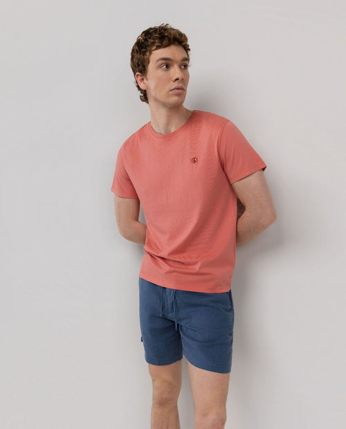 Camiseta Garment Dyed EL GANSO HOMBRE NARANJA