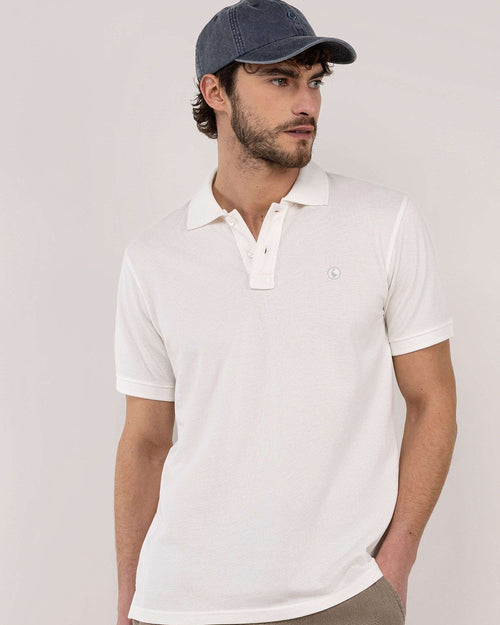 Polo Piqué Garment Dyed EL GANSO HOMBRE BLANCO