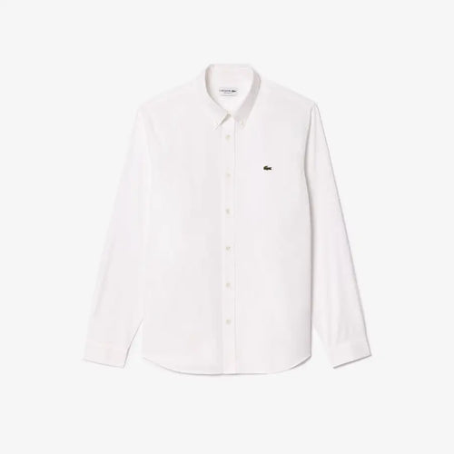 LACOSTE CH2933001 CAMISA DE ALGODON FIT REGULAR WHITE