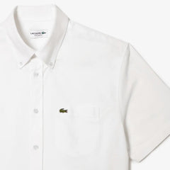 LACOSTE CH1917001 CAMISA OXFORD MANGA CORTA FIT WHITE