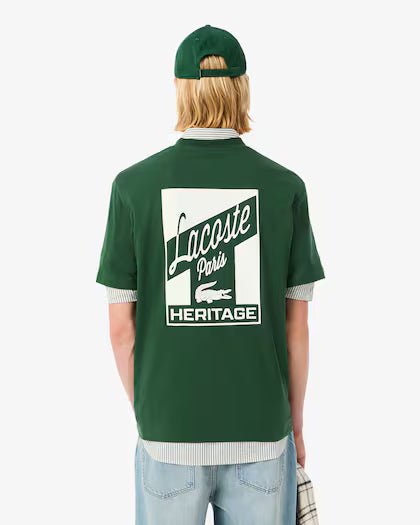 LACOSTE TH5948132 CAMISETA MULTI ESTAMPADA GREEN