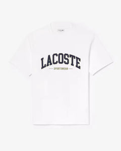 LACOSTE TH656523001 CAMISETA DE ALGODON WHITE