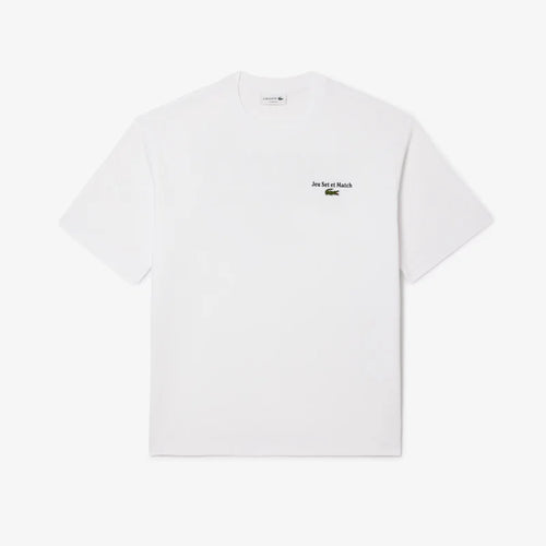 LACOSTE TH5950001 CAMISETA OVERSIZED ESTAMPADA WHITE