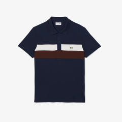 LACOSTE PH59186WZ POLO MINIPIQUE COLOR BLOCK NAVY BLUE