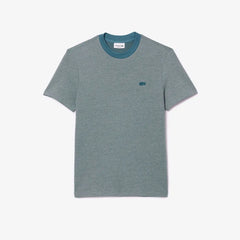 lacoste camiseta cuello redondo azul