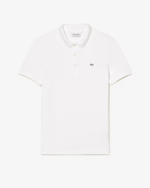lacoste tipo polo elasizado al cuerpo blanco SLIM FIT