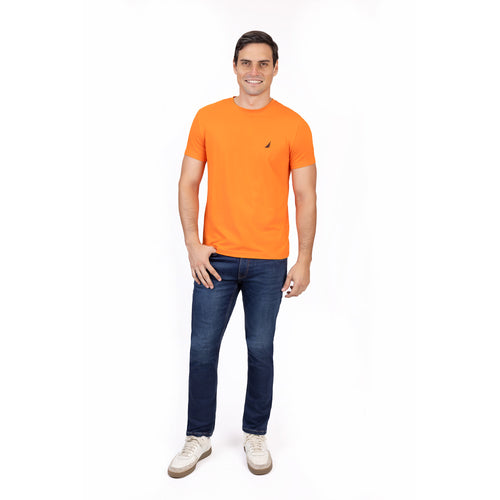 NAUTICA T-SHIRT M/C DE HOMBRE NARANJA 27000V-8PR