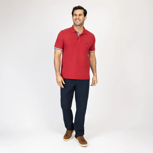 CAMISETA NAUTICA PARA CABALLERO COLOR ROJO