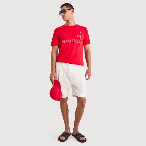 CAMISETA NAUTICA PARA CABALLERO COLOR ROJO