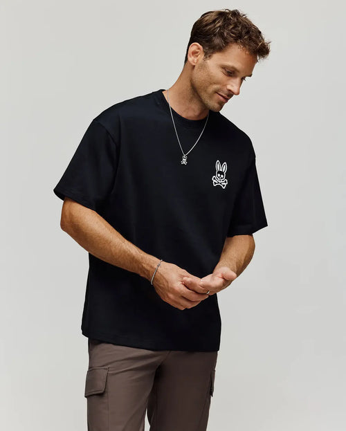 psycho bunny camiseta hombre fantasia negro