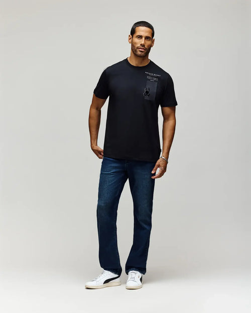 psycho bunny camiseta hombre fantasia negro