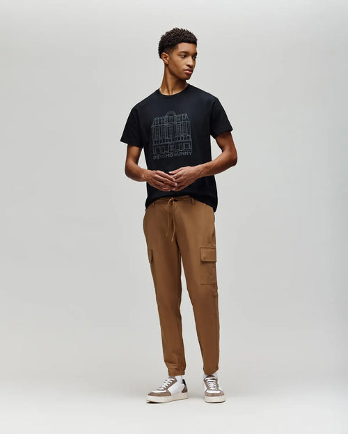 psycho bunny camiseta hombre fantasia negro