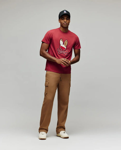 psycho bunny camiseta hombre fantasia rojo