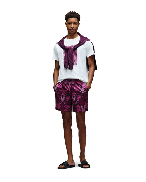 psycho bunny pantaloneta de baño hombre fantasia morado