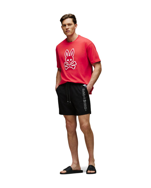 psycho bunny pantaloneta de baño hombre fantasia negro