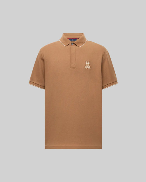 psycho bunny polo manga corta hombre fantasia marron