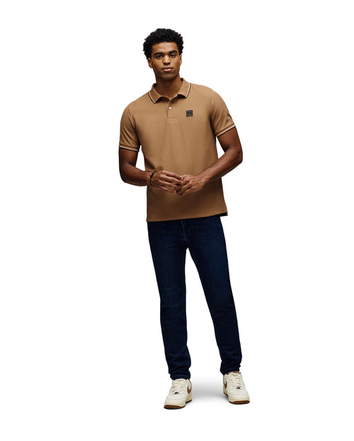 psycho bunny polo manga corta hombre fantasia marron