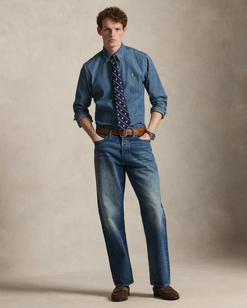 CAMISA M/L RALPH LAUREN HOMBRE DENIM 710792043001
