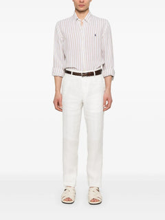 CAMISA M/L RALPH LAUREN HOMBRE 5138C COASTAL BEIGE/WHITE 710969636002