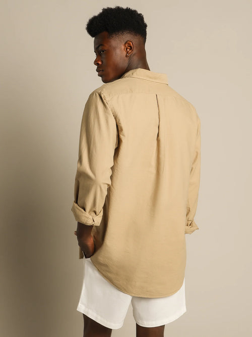 CAMISA M/L RALPH LAUREN HOMBRE SURREY TAN 710805564005