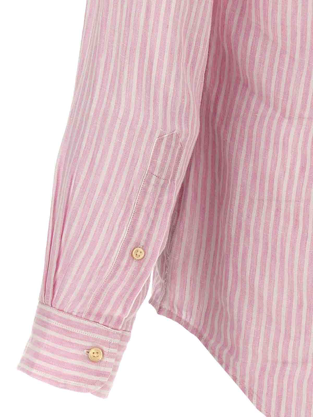CAMISA M/L RALPH LAUREN HOMBRE 5137B PINK/WHITE 710873446002