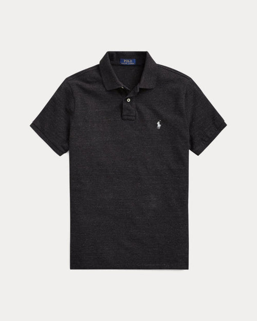 CAMISA POLO M/C RALPH LAUREN HOMBRE BLACK MARL HEATHER 710680784011