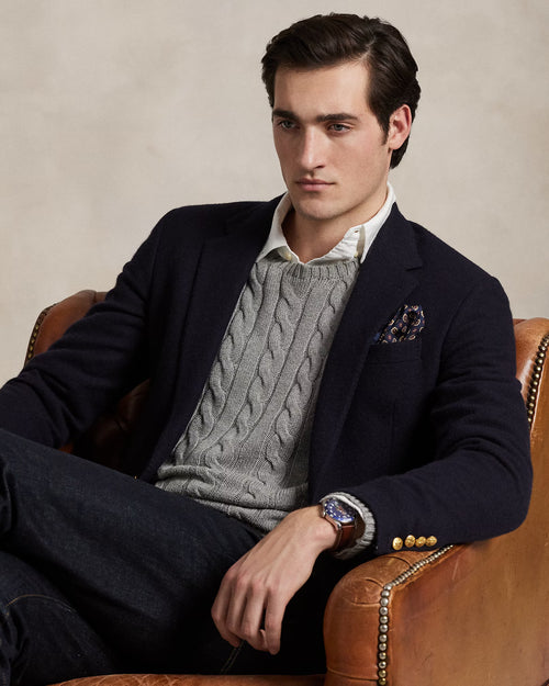 SUETER RALPH LAUREN HOMBRE FAWN GREY HEATHER 710775885013