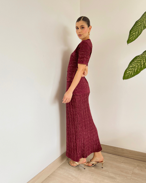 VESTIDO PRIMIA T.212 VINO