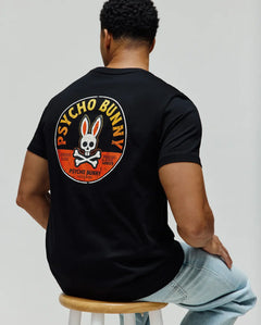 PSYCHO BUNNY CAMISETAS HOMBRE NEGRO