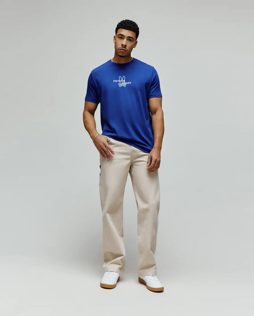 PSYCHO BUNNY CAMISETAS HOMBRE AZUL