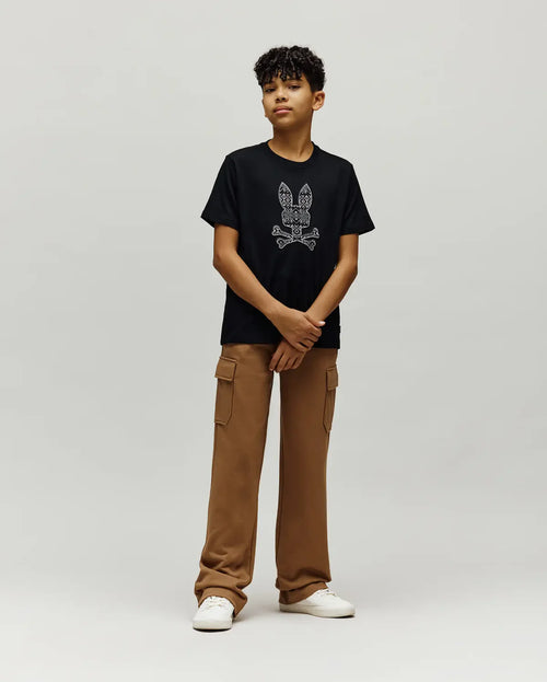 PSYCHO BUNNY CAMISETAS NIÑO NEGRO