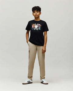 PSYCHO BUNNY CAMISETAS NIÑO NEGRO