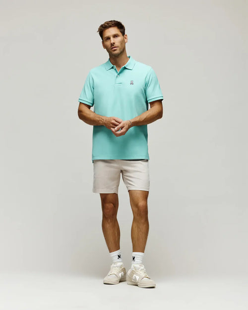 PSYCHO BUNNY CAMISETA TIPO POLO HOMBRE AZUL