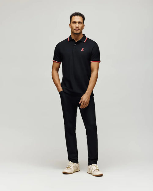 PSYCHO BUNNY CAMISETA TIPO POLO HOMBRE NEGRO