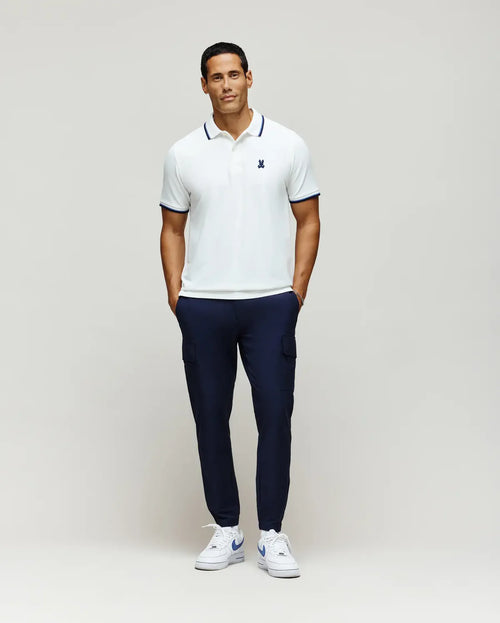 PSYCHO BUNNY CAMISETA TIPO POLO HOMBRE BLANCO