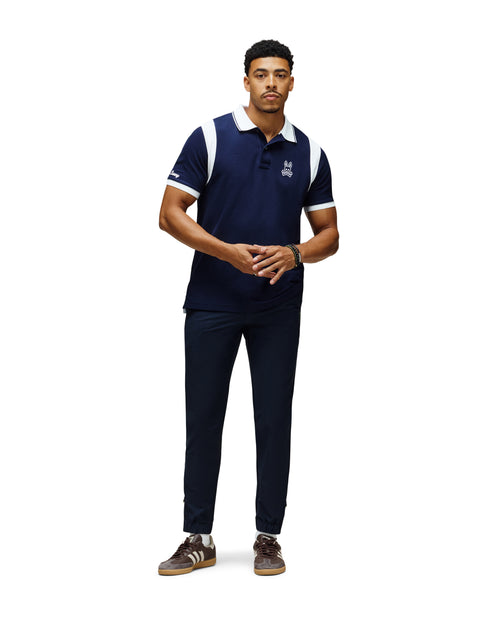 PSYCHO BUNNY CAMISETA TIPO POLO HOMBRE AZUL