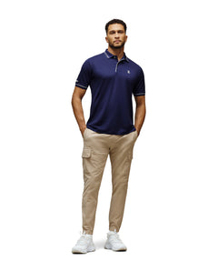 PSYCHO BUNNY CAMISETA TIPO POLO HOMBRE AZUL
