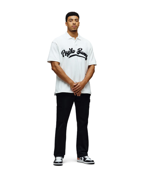 PSYCHO BUNNY CAMISETA TIPO POLO HOMBRE BLANCO