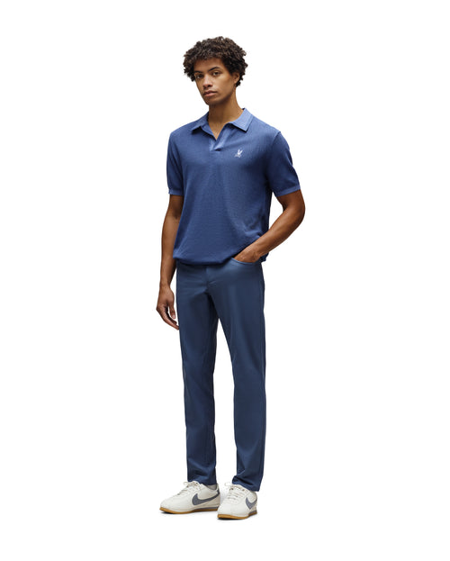 PSYCHO BUNNY CAMISETA TIPO POLO HOMBRE AZUL
