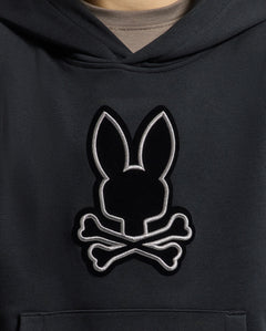psycho bunny sudadera niño con capucha negro