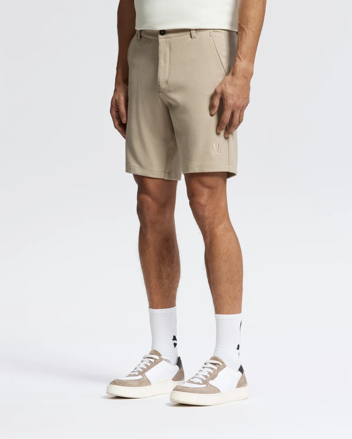 PSYCHO BUNNY BERMUDA PUNTO SHIRO PARA CABALLERO HOMBRE BEIGE B6R585F200250