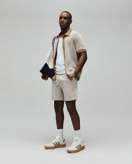 PSYCHO BUNNY BERMUDA OXFORD DOBLE TONO KODA PARA CABALLERO HOMBRE BEIGE MB0700018212