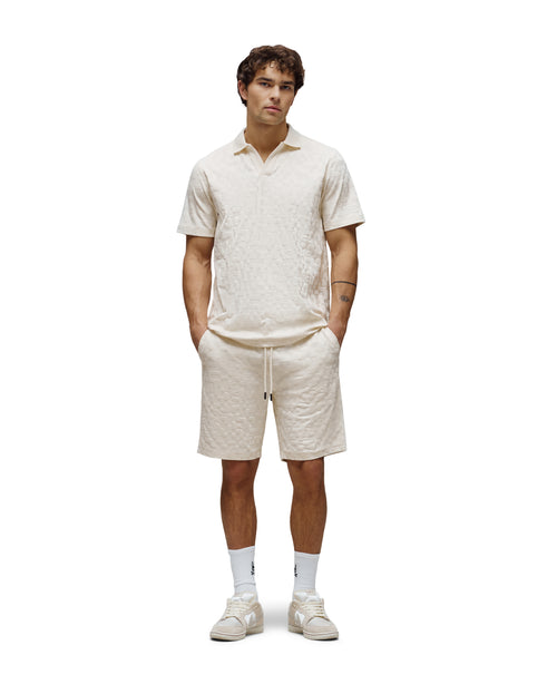 PSYCHO BUNNY BERMUDA JACQUARD JOSH PARA CABALLERO HOMBRE BEIGE MB0900055250