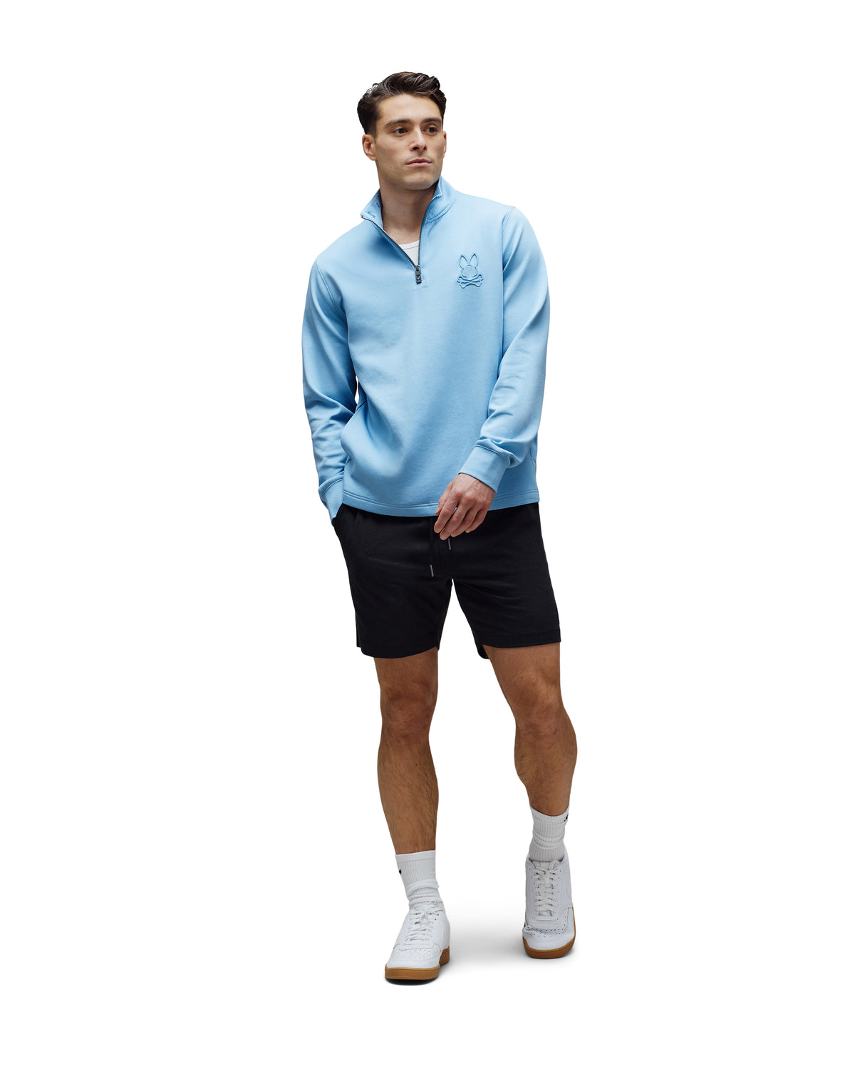 PSYCHO BUNNY BERMUDA OXFORD DOBLE TONO KODA PARA CABALLERO HOMBRE NEGRO MB0700018001