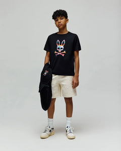 PSYCHO BUNNY BERMUDA DEPORTIVO JACQUARD DUSTIN PARA NIÑO NIÑO BEIGE KB0900022250