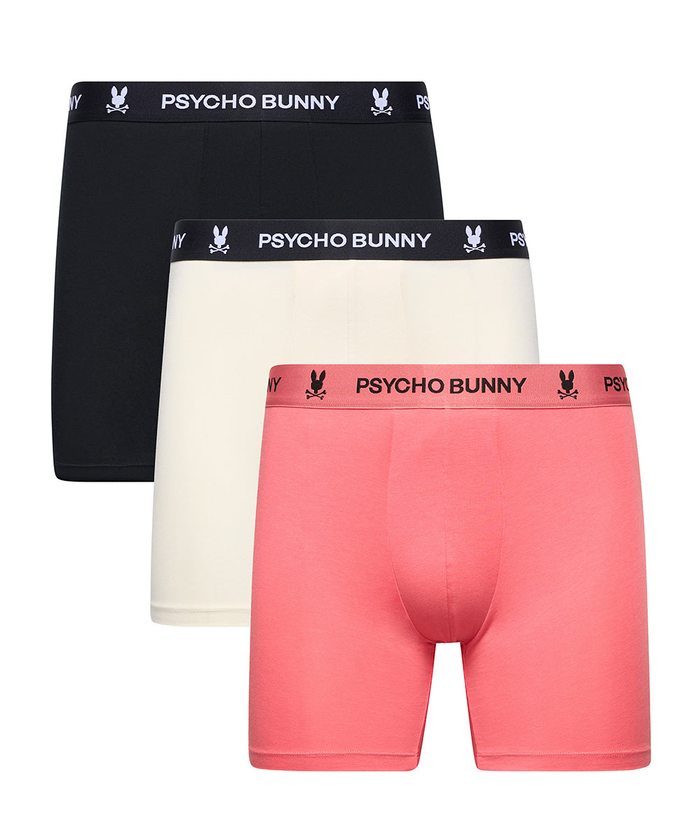 PSYCHO BUNNY BOXERS PARA CABALLERO (PAQUETE DE 3) HOMBRE ROJO MO1400008656